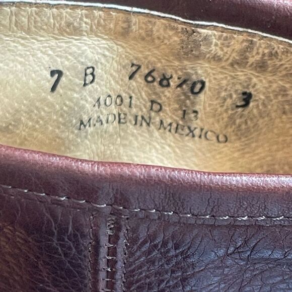 Vintage Frye Phillip Harness Short moto Boot in chocolate brown 7 - Picture 11 of 13